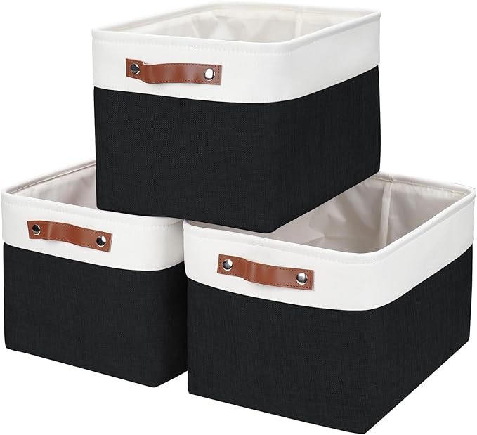 Storage Bins Large Fabric Storage Baskets by Bagnizer