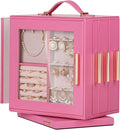 Homde Christmas Gifts Jewelry Box 360° Rotating, Necklace Earring Organizer by Homde