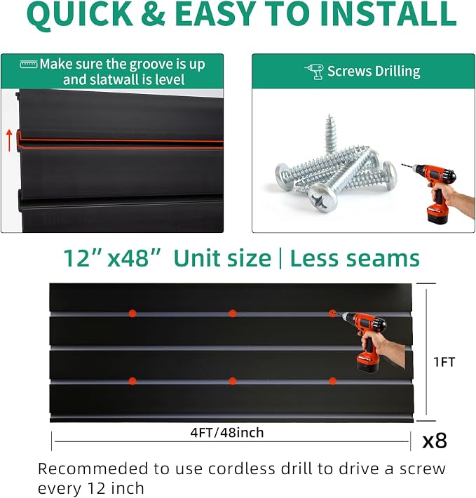 Slatwall Panel Garage Slat Wall Storage Systems - Image 5