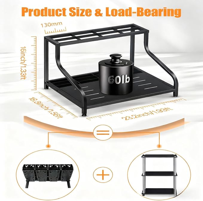 Ski Storage Rack Ski Holder Sturdy Multifunctional Lightweight Skiing Storage - Image 4