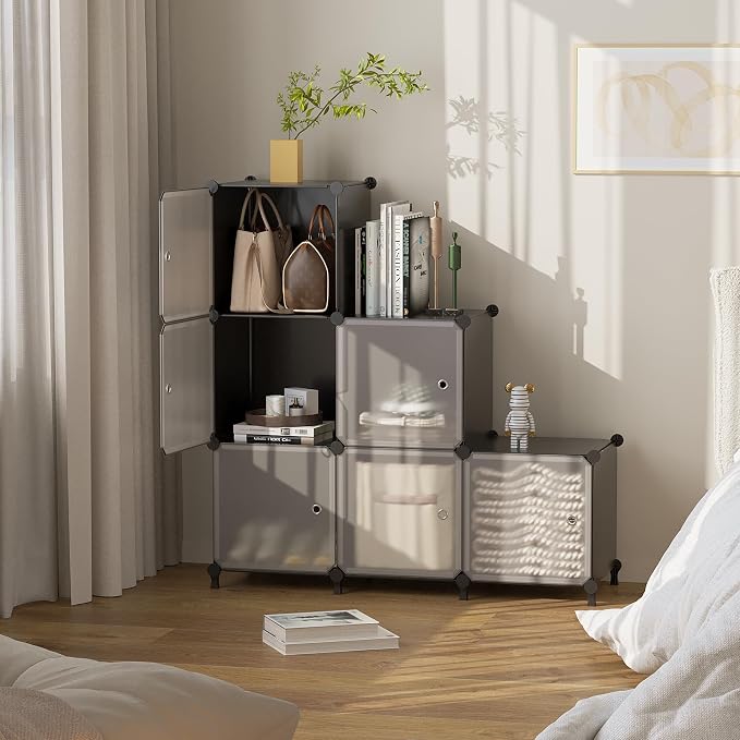 Cube Storage Organizer, 6-Cube Shelves Unit - Image 6
