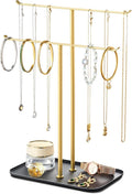 pickpiff Necklace Holder Jewelry Organizer Stand – 2‑Tier T‑Bar Jewelry Display by pickpiff