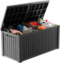 180 Gallon Deck Box, Resin Outdoor Storage Box by OutdoorLivingPerfected