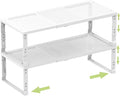 Heavy-Duty Adjustable Metal Shelf Organizer by Unknown