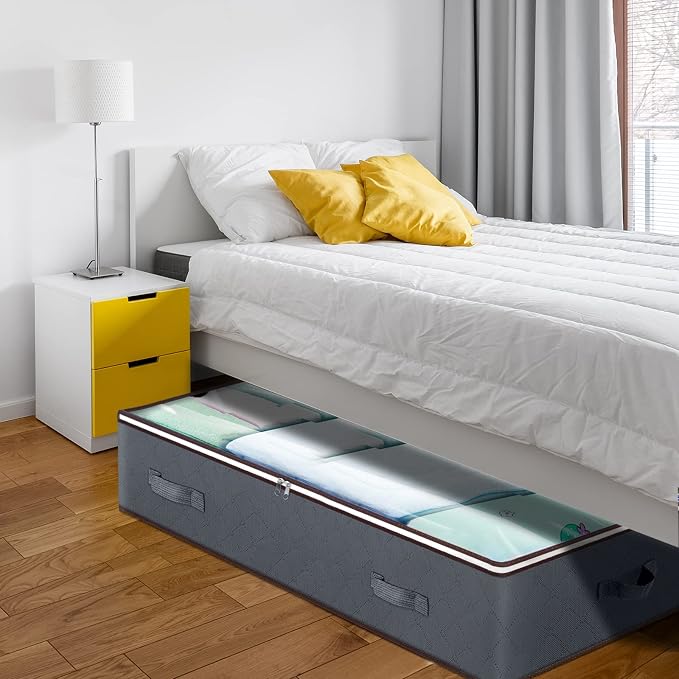 90L Under Bed Storage Containers, Large Capacity Underbed Storage Bags Organizer - Image 2