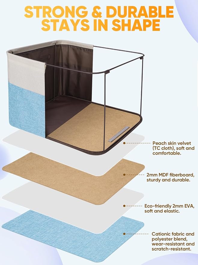 BALEINE 3 Pack Fabric Storage Bins - Image 3