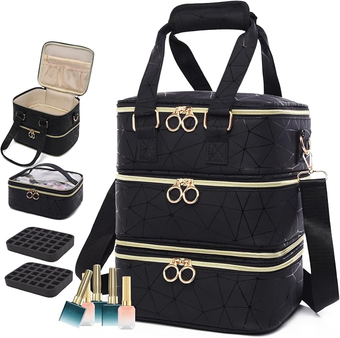 3 Layers Nail Polish Organizer Bag - Image 9