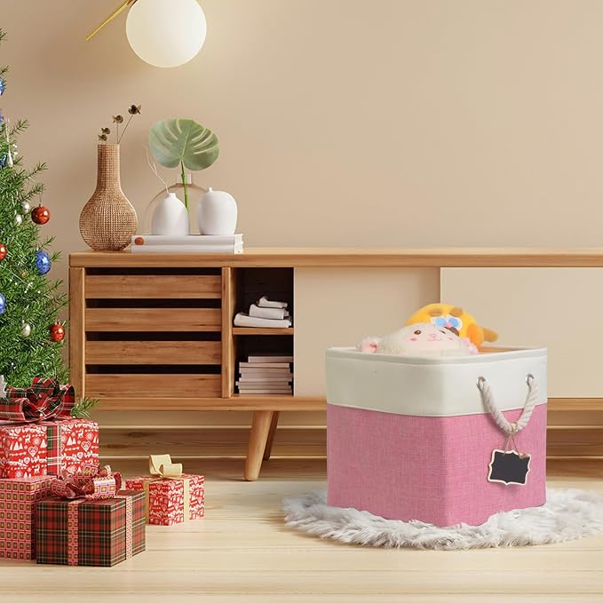 13 Inch Cube Storage Bins, Fabric Storage Cubes - Image 6