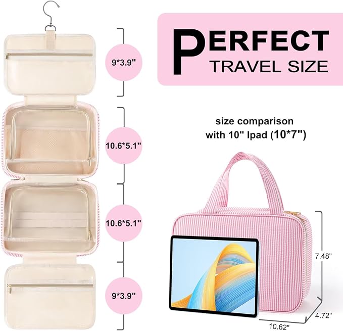 TOPEAST Hanging Toiletry Bag for Women - Image 3