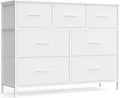 SONGMICS Dresser for Bedroom, Chest of Drawers, TV Stand, 7 Non-Woven Fabric by SONGMICSbySONGMICSHOME