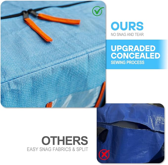 2 Pack Moving Bags, Heavy Duty Storage Bags - Image 6
