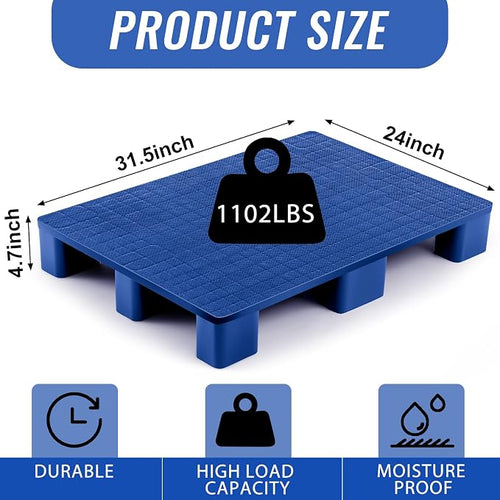 1 Pcs Plastic Pallet for Basement Storage Easy Stack Lightweight Floor Pallet - Image 2