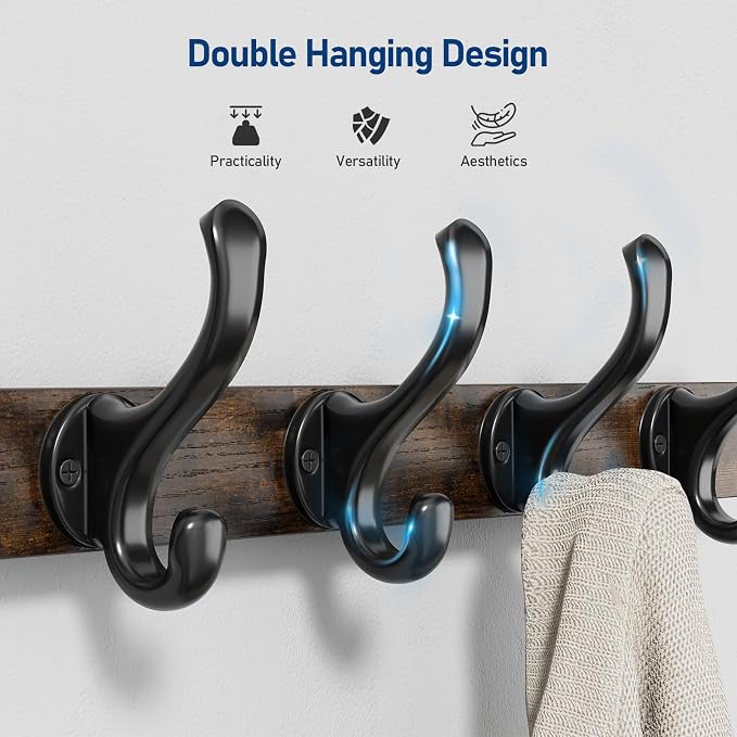Tatub 20" Rustic Coat Rack Wall Mount - Image 3