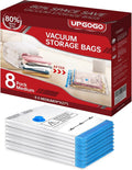 8 Pack Medium Vacuum Storage Bags, Vacuum Seal Bags by UPGOGO