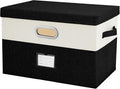 Large Linen Fabric Foldable Storage Bins by Unknown