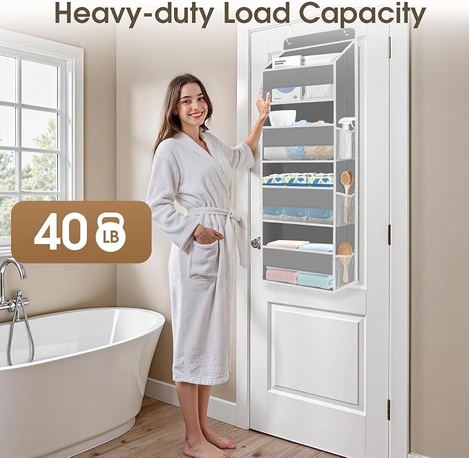 1 Pack Over The Door Organizer, Hanging Storage Organizer - Image 5