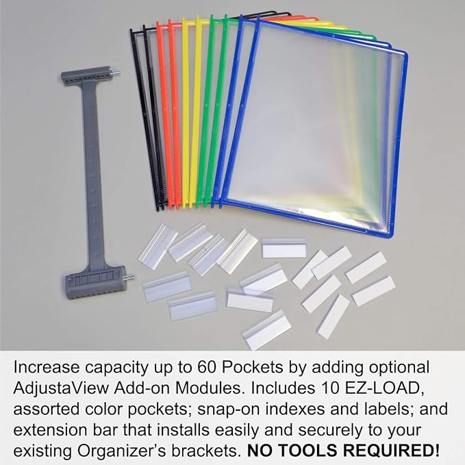 Ultimate Office AdjustaView 20-Pocket Desk Reference Organizer - Image 6