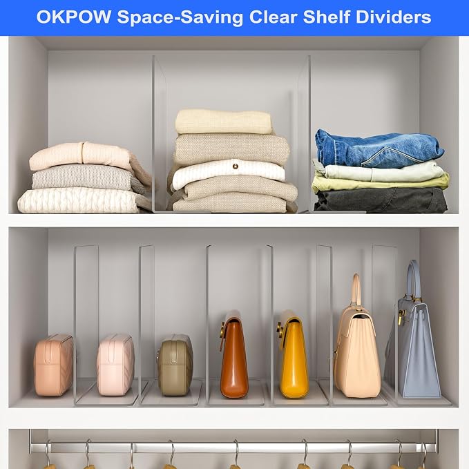 OKPOW Shelf Dividers Closet Organizer - Image 5