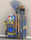Garden Tool Organizer, Metal Yard Tool Organizer, Holds 70 Long-Handled by Lovind