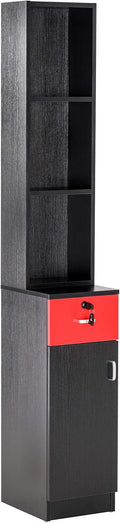 BarberPub Locking Wall Mount Hair Styling Barber Station Drawer Storage Beauty by BarberPub