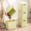 5 pack large plastic White storage bins Baskets, Toy Box Chest by Gaoaodeyu