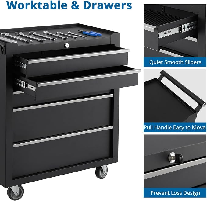 5-Drawer Rolling Tool Chest - Image 6