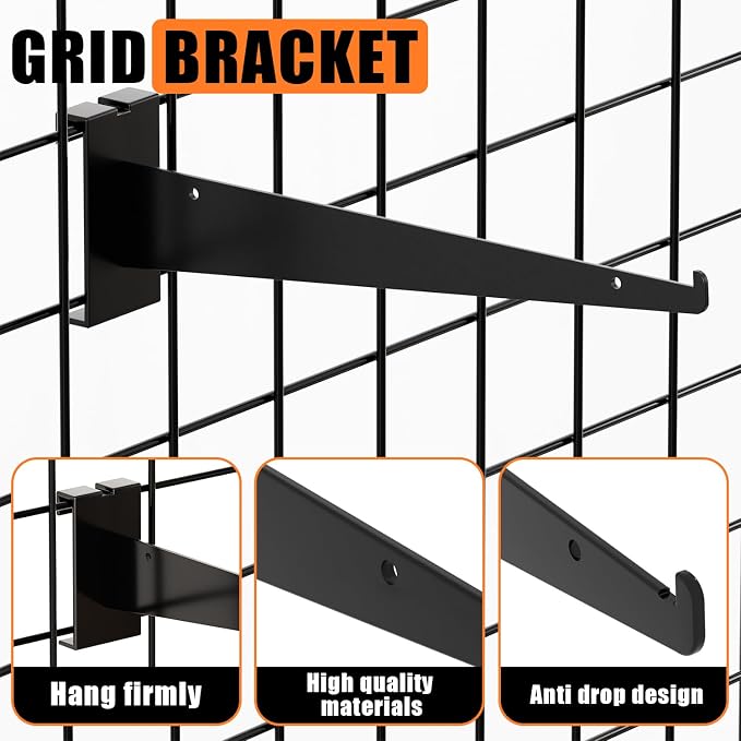 12" Grid Wall Knife Holder Brackets, Grid Wall Accessories - Image 6