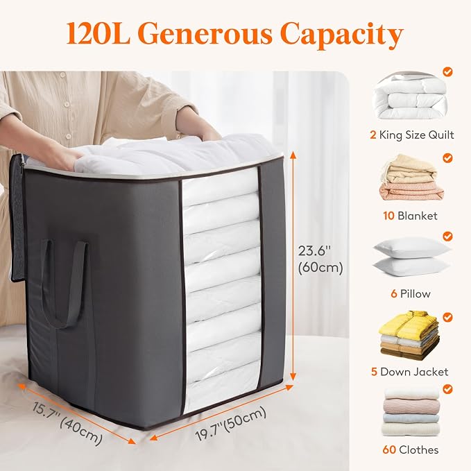 Lifewit Extra Large Blanket Comforter Storage Bags - Image 2
