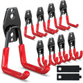 3-H Garage Wall Hooks 10 Pack, Heavy Duty Garage Hooks by 3-H