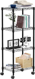4-Shelf Adjustable Heavy Duty Steel Wire Rack, Adjustable Storage Shelving Unit by MEIGAOPLASTICANDMETALHKCOLIMITED