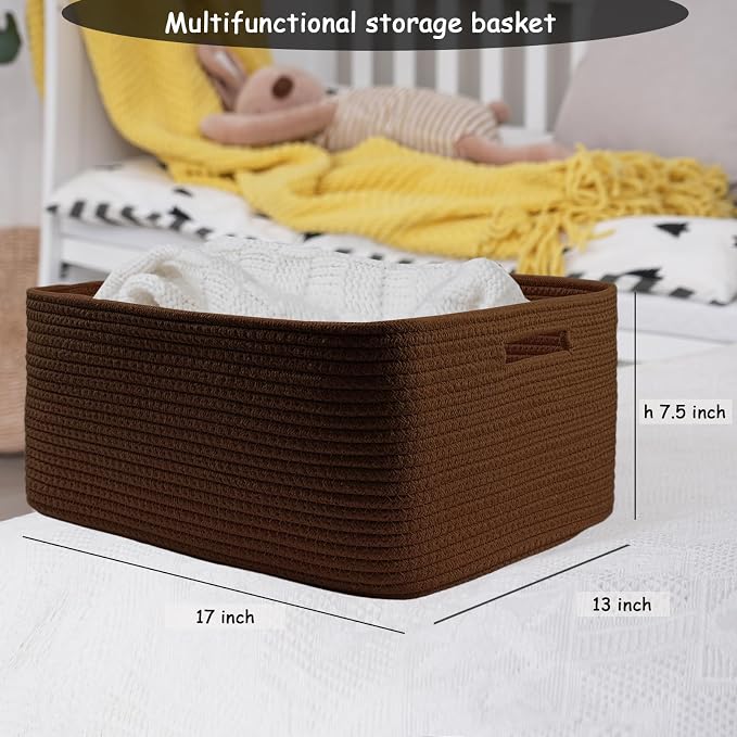 COMFY-HOMI 3 pcs Large Storage Baskets - Image 3