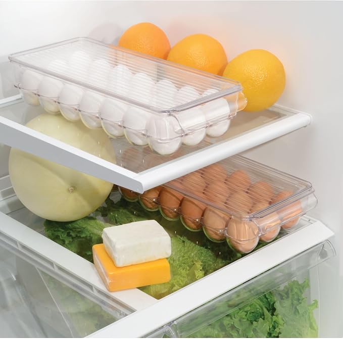 iDesign Clear Plastic Egg Holder - Image 4