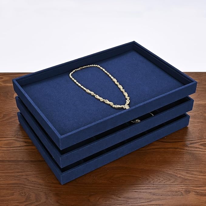7 Slots Microfiber Jewelry Tray, Ring Display Earring Display Tray, Ring - Image 2
