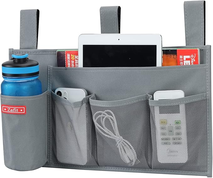 Hanging Bedside Caddy, Bedside Storage Organizer by ZAFIT