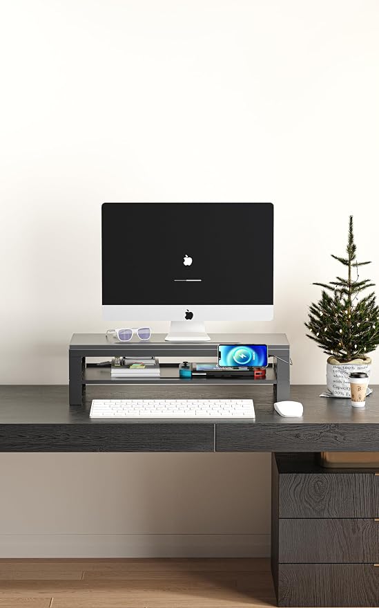 2-Tier Metal Computer Monitor Stand & Laptop Desk Shelf, 21.6 Inches, 22W - Image 7