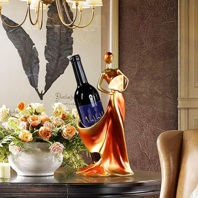 Wine Rack - Lady Wine Bottle Holder, Countertop Decorative Woman Wines Holder - Image 5