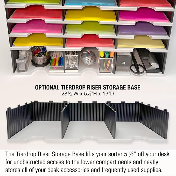 Ultimate Office TierDrop Desktop Organizer Document, and Classroom Sorter - Image 4