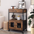 Catrimown Coffee Cart Station, Coffee Stand Station, Small Microwave Stand by Catrimown