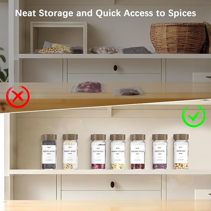 ZEHIQ 12Pcs Glass Spice Jars - Image 7