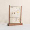 GemeShou Walnut earrings display stand by GemeShou