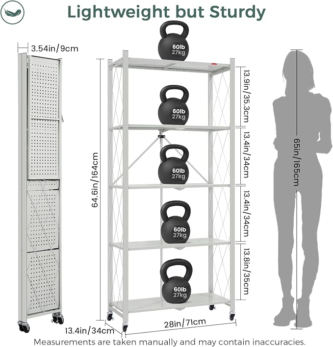 DEANIC 5 Tier Foldable Storage Shelves - Image 2
