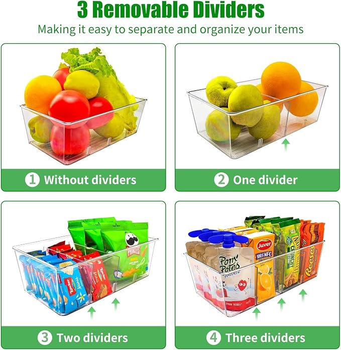 4 Pack Pantry Organizers and Storage, Snack Containers - Image 3