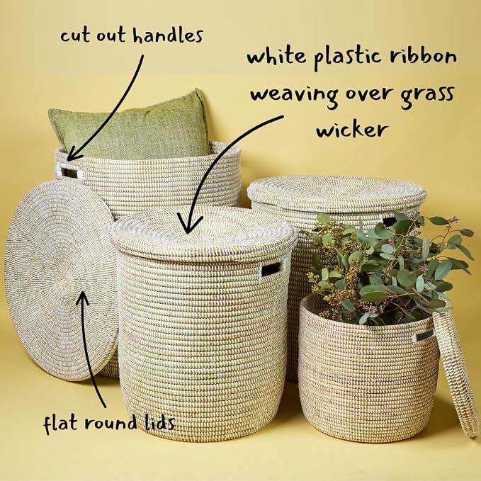 Extra Large White Storage Basket - Image 6