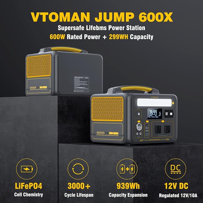 VTOMAN Jump600X 600W Portable Power Station - Image 6