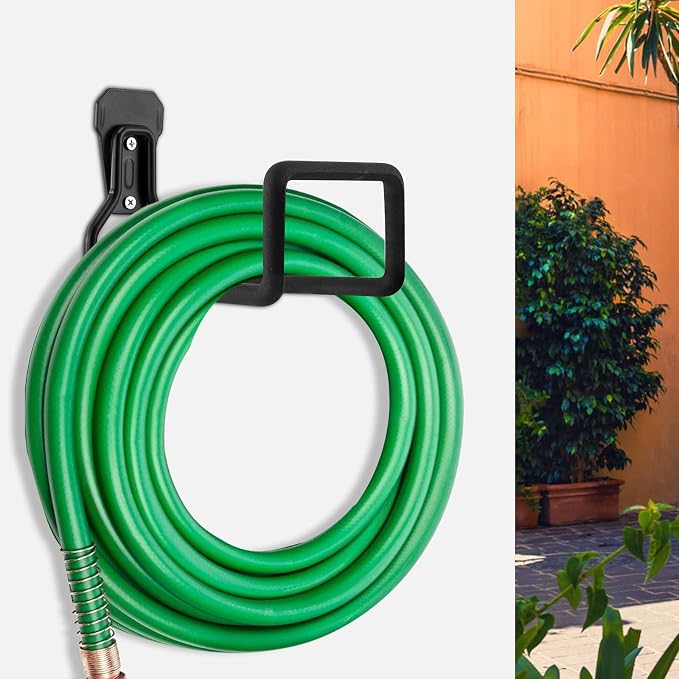 Hose Hanger, Heavy Duty Metal Hose Holder Wall Mount, Hook - Image 2