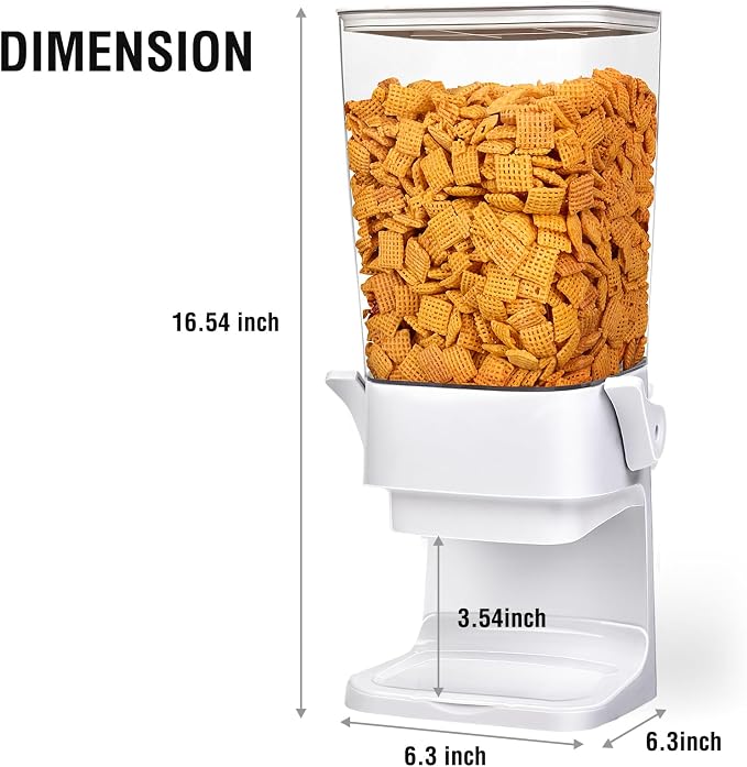 Cereal Dispenser Countertop 2pcs, 5.5L Cereal Containers Storage Dispenser - Image 3
