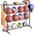 PLKOW Basketball Rack, Rolling Ball Storage by PLKOW