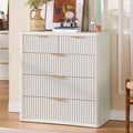 LEYAOYAO Fluted 5 Drawers Dresser by LEYAOYAO-Findtheshiningpointofyourideallife%EF%BC%81