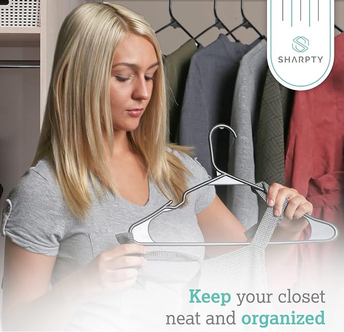 Sharpty Plastic Hangers Clothes Hangers - Image 3