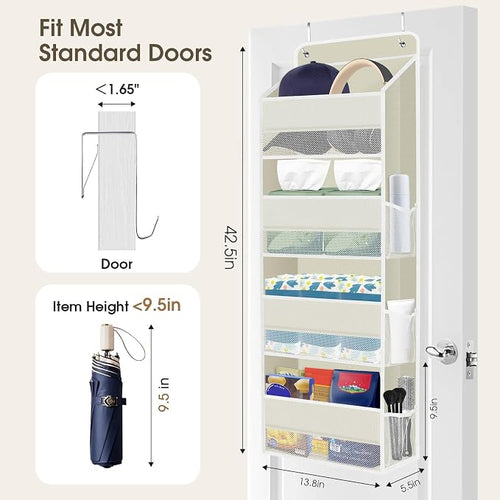 1 Pack Over The Door Organizer, Hanging Storage Organizer - Image 2